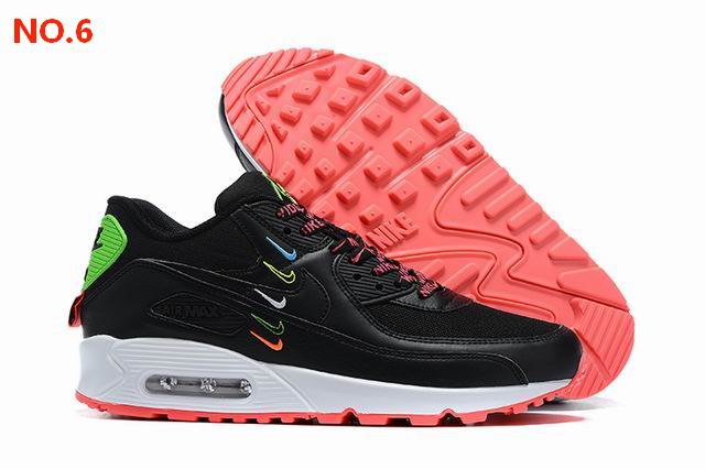 Nike Air Max 90 Mens Shoes Black No.6;